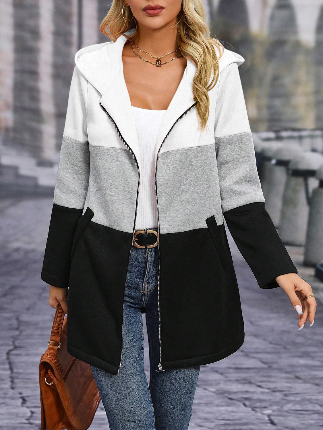 3 Stack Hooded Coat