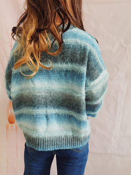 Striped Time Sleeve Sweater