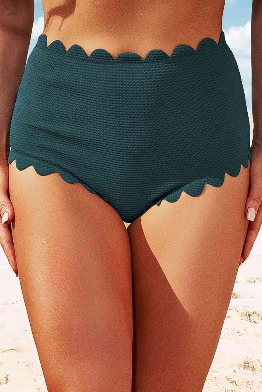 Scalloped Swim Bottoms