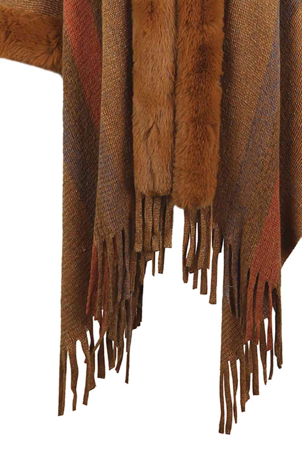 Fringed Detail Poncho