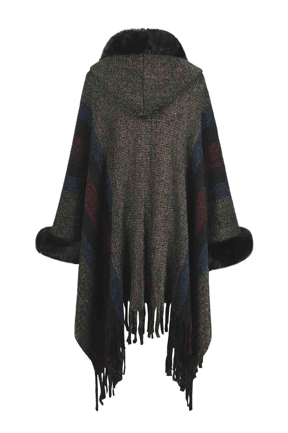 Fringed Detail Poncho