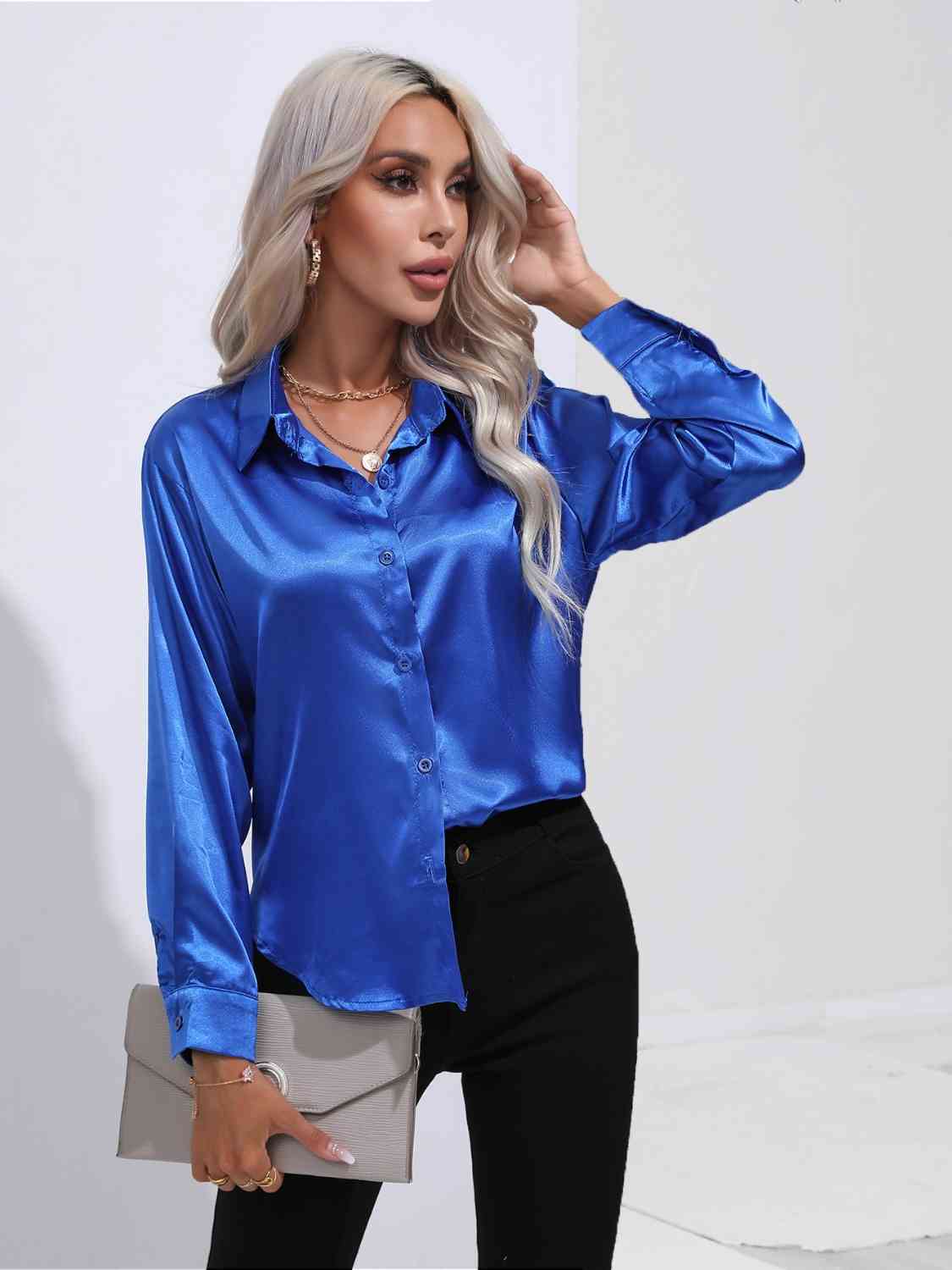 Luxe Elegance Long Sleeve Shirt