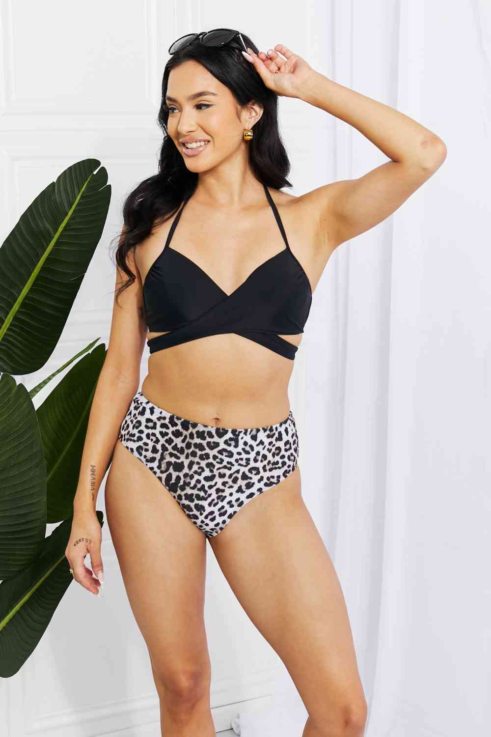 Summer Splash Bikini Set in Black