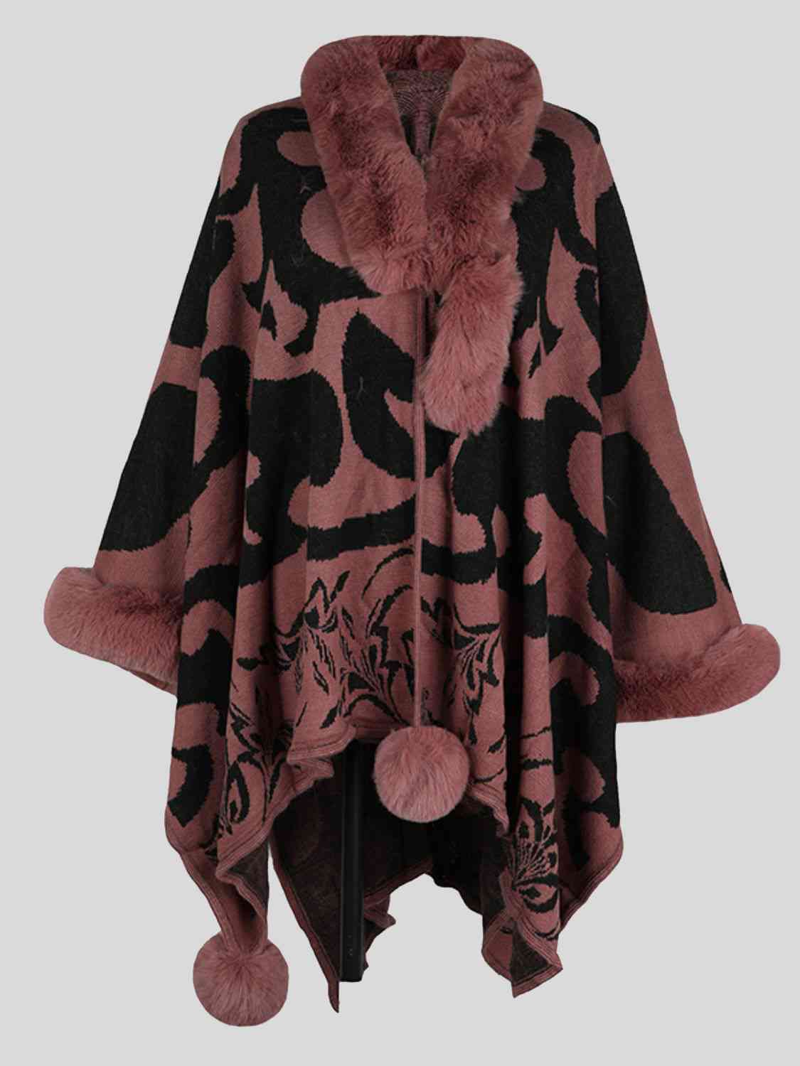 Printed Mirage Poncho