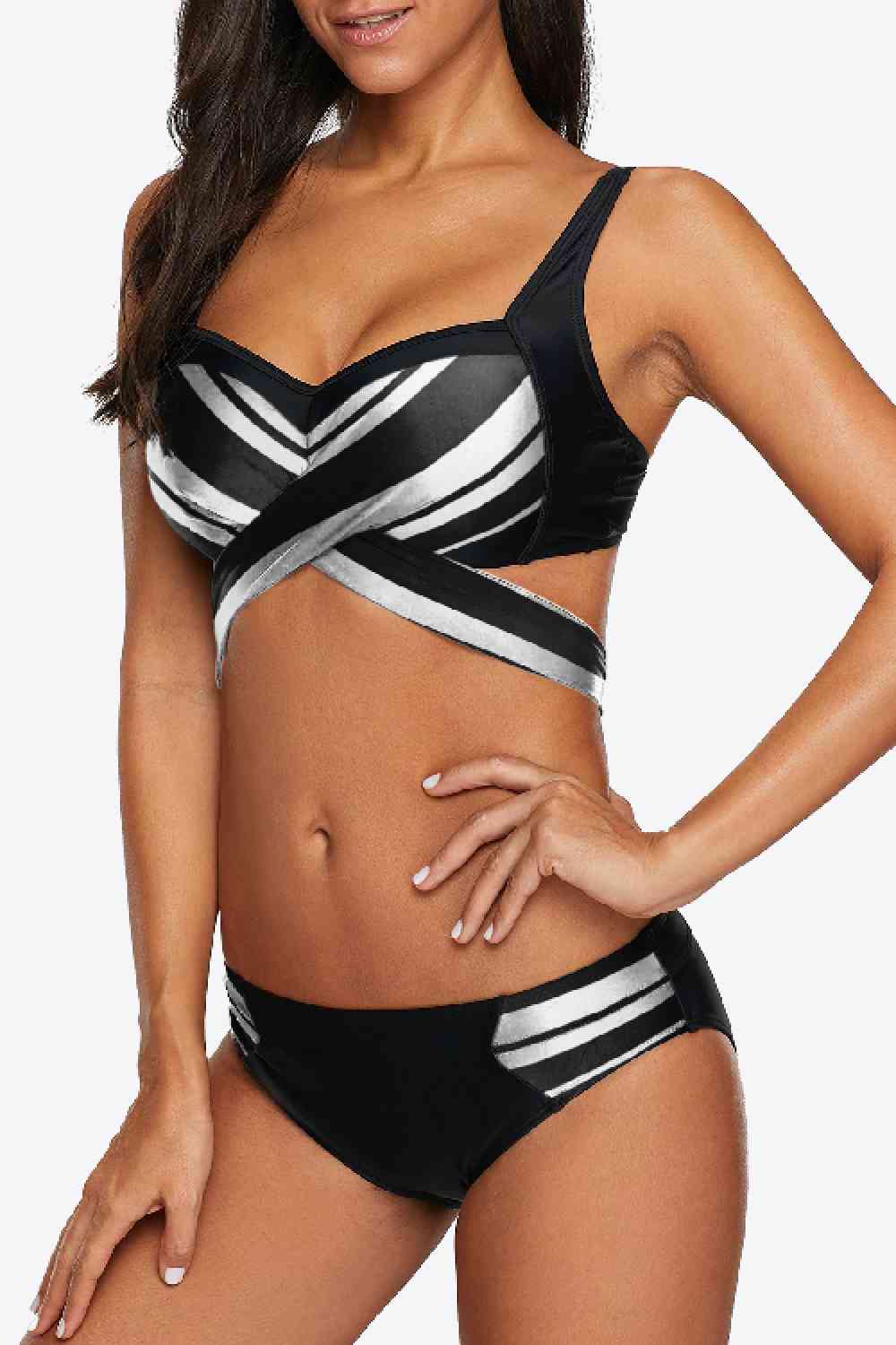 Crisscrossed Love Bikini Set