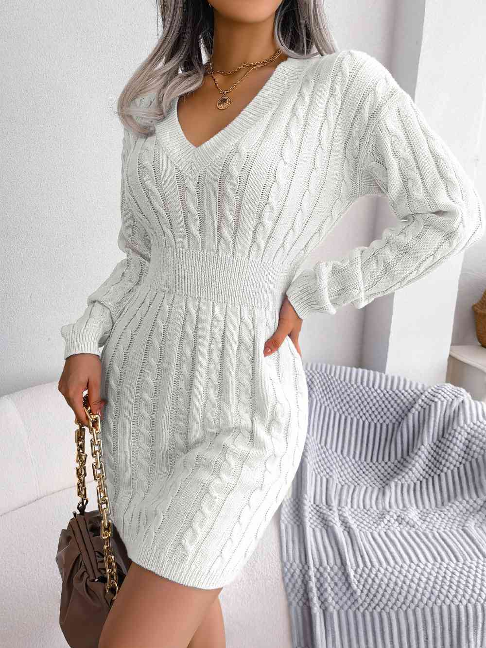 Chic-e Mini Sweater Dress