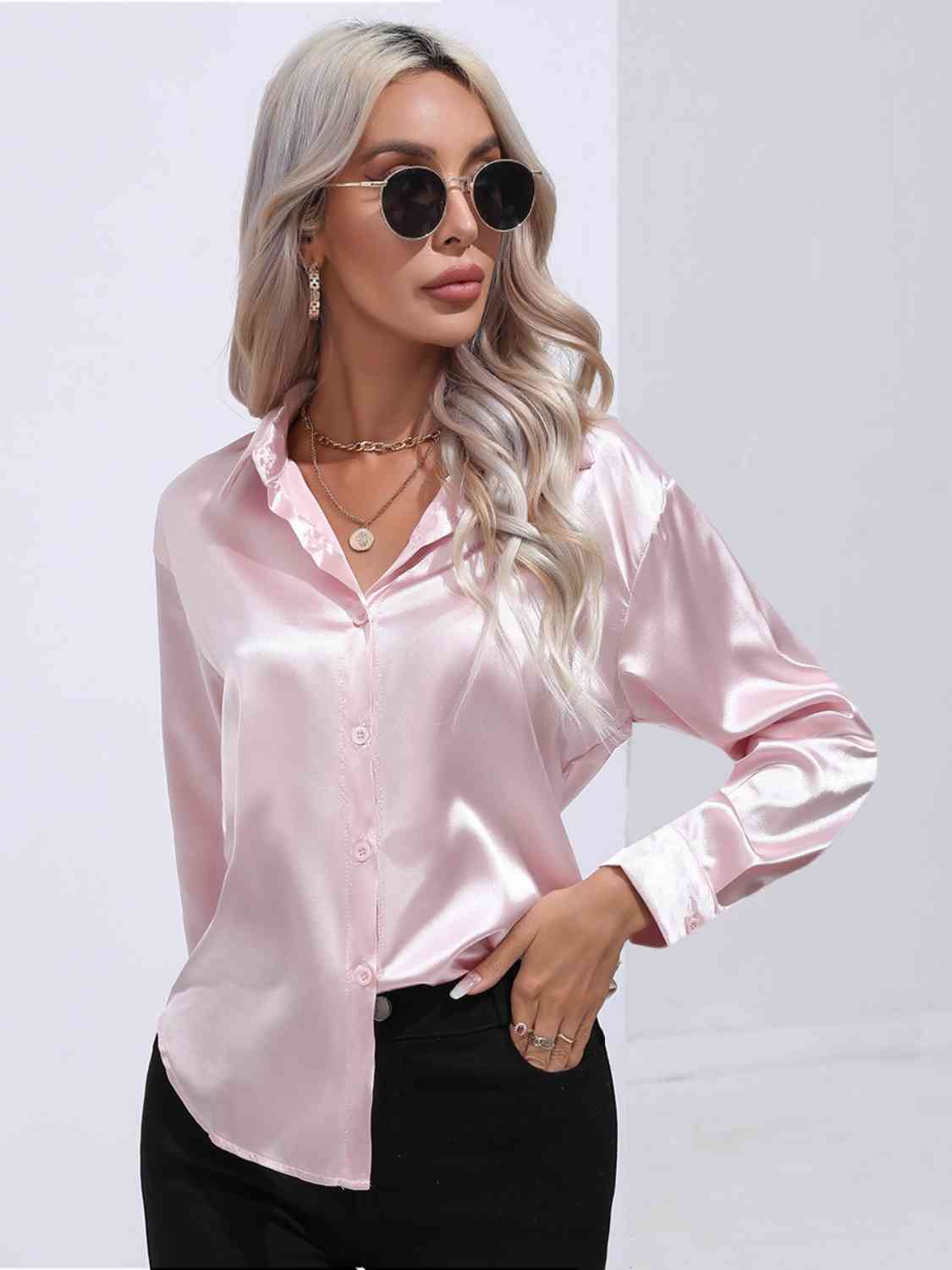 Luxe Elegance Long Sleeve Shirt