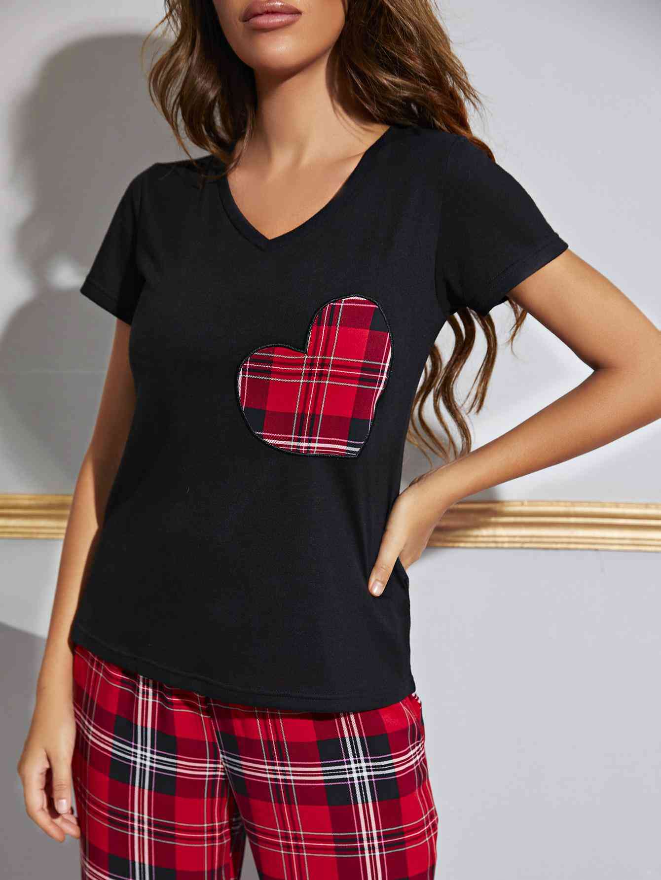 Plaid In Love Pants Lounge Set