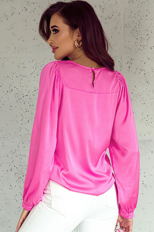 Faraday Ruff Sleeve Blouse