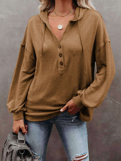 Easygoing Shoulder Hoodie