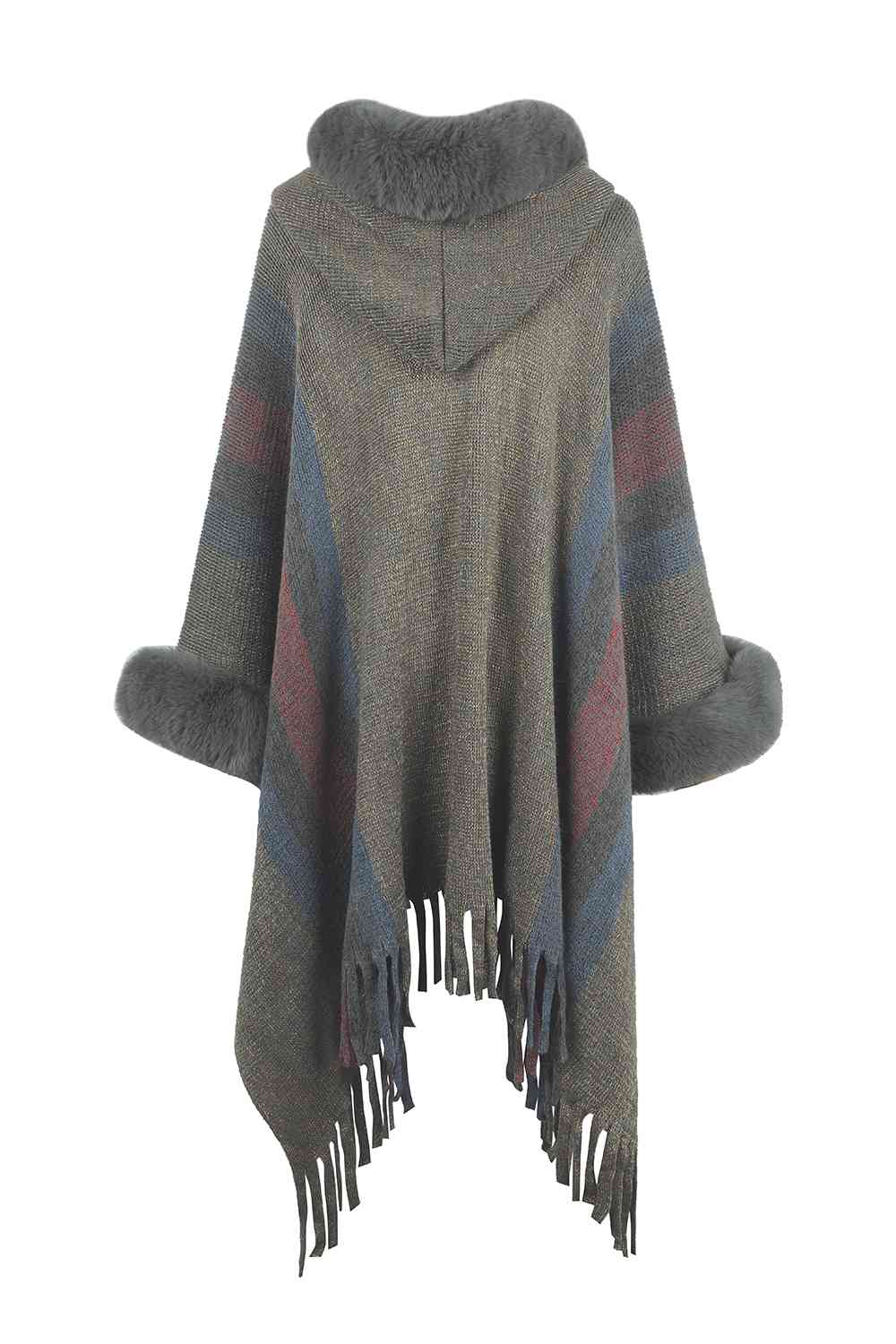 Fringed Detail Poncho