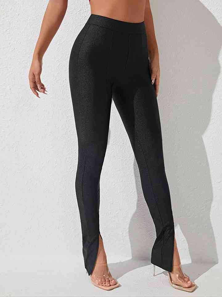 Slitted Fashion Skinny Pants