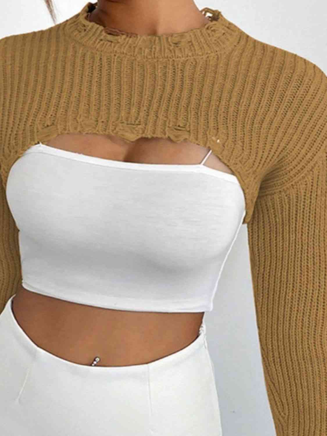 Over The Top Cropped Sweater