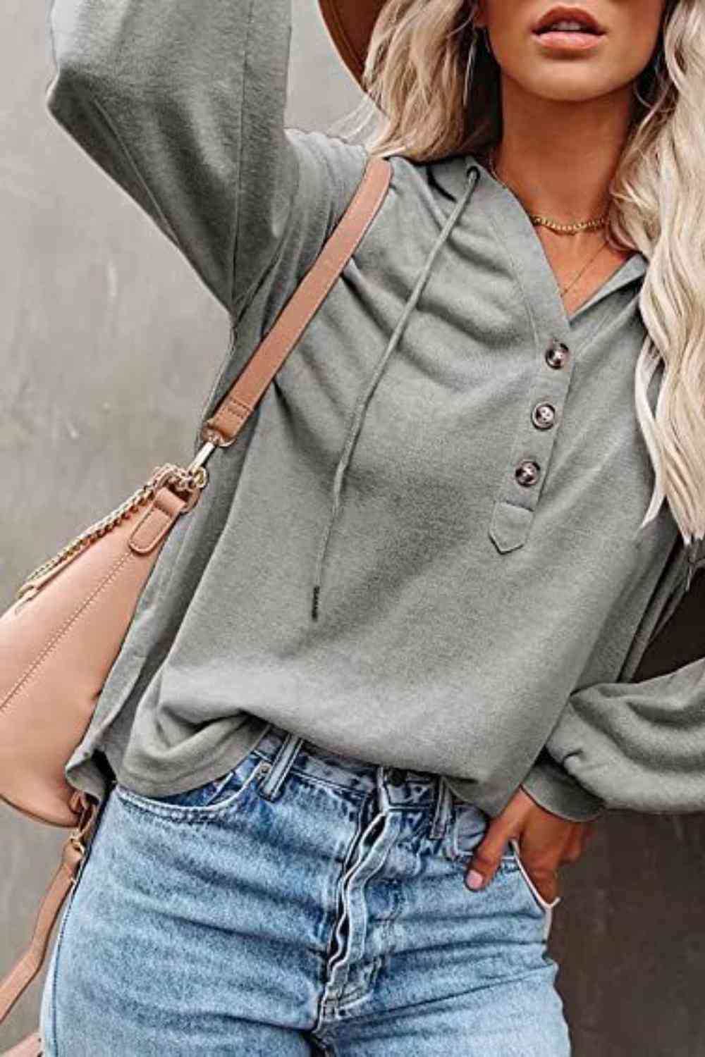 Easygoing Shoulder Hoodie