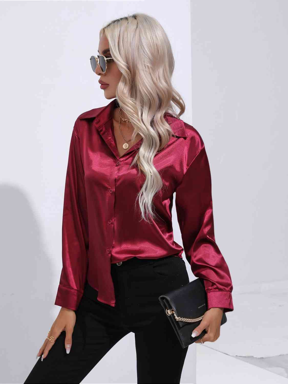 Luxe Elegance Long Sleeve Shirt