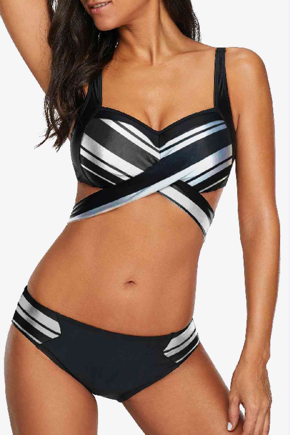 Crisscrossed Love Bikini Set