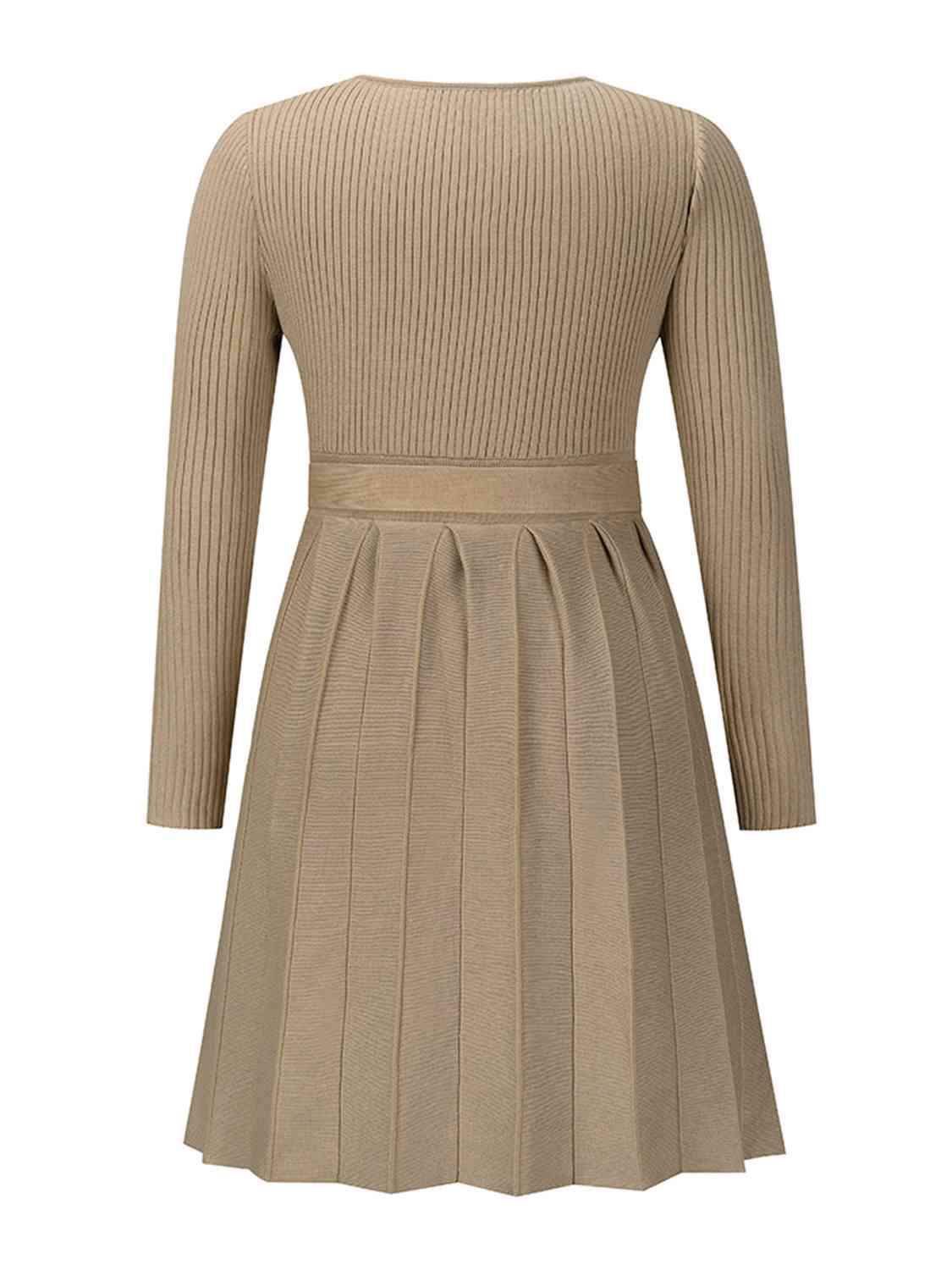 Pleated To Meet You Sweater Dress