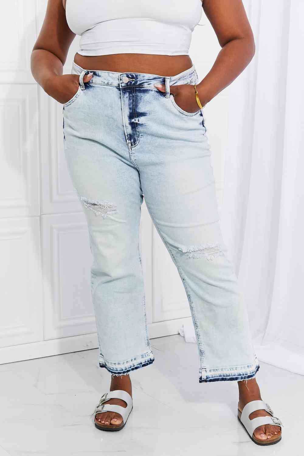 Camille Acid Straight Jeans