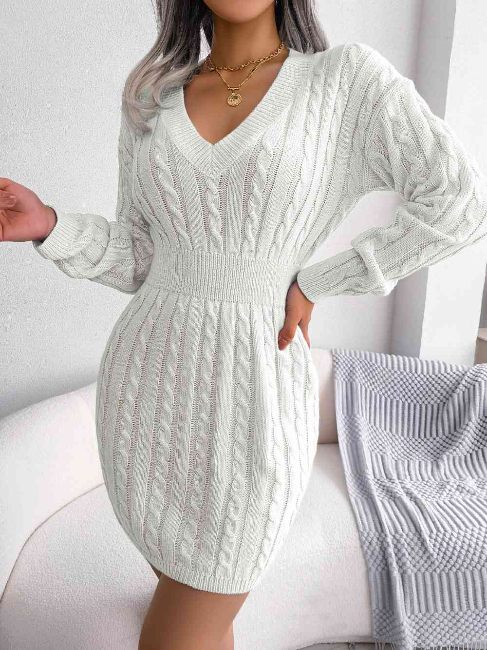 Chic-e Mini Sweater Dress