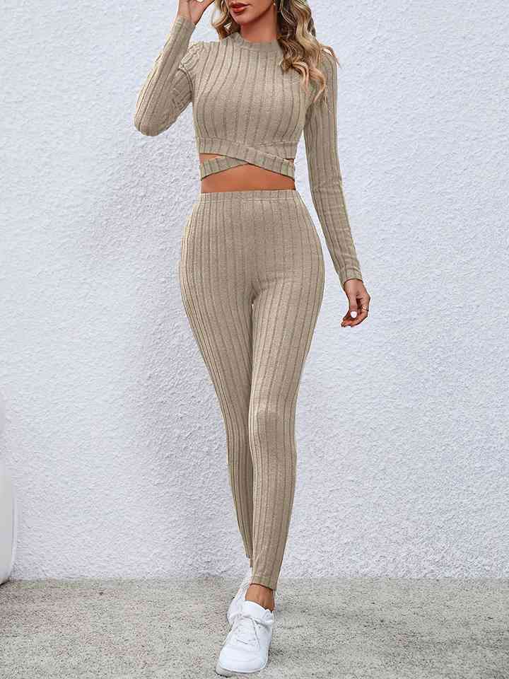 Oh She's Knitted Leggings Set