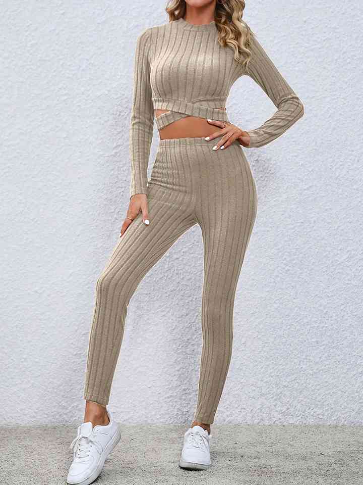 Oh She's Knitted Leggings Set