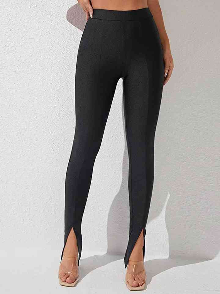 Slitted Fashion Skinny Pants