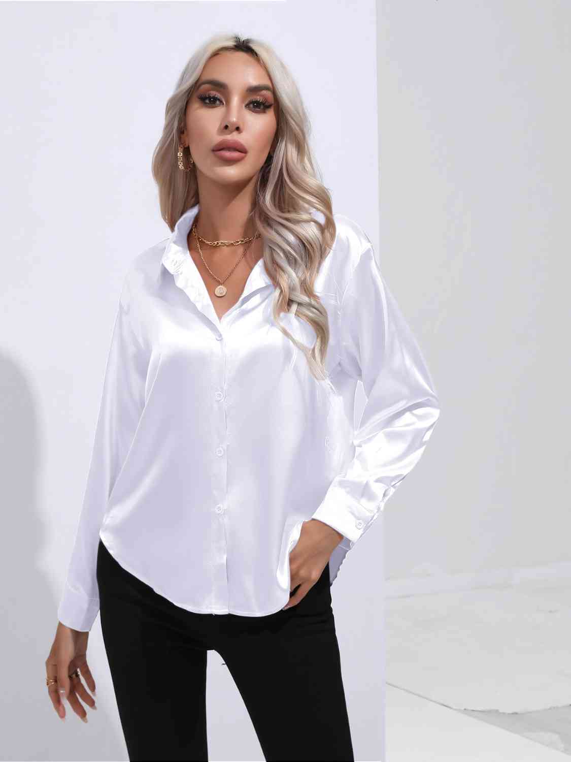 Luxe Elegance Long Sleeve Shirt