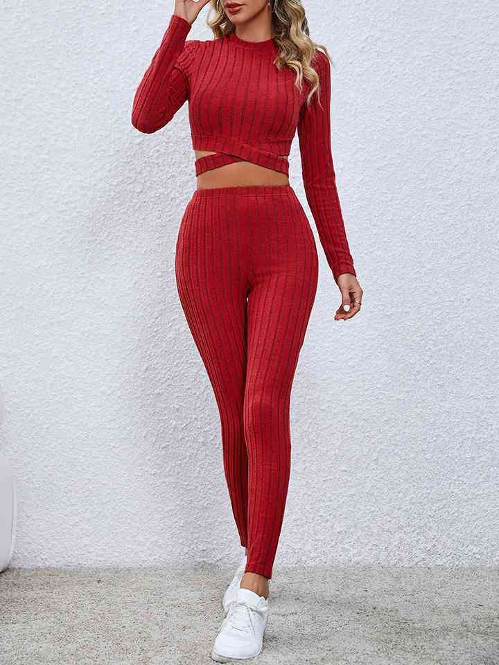 Oh She's Knitted Leggings Set