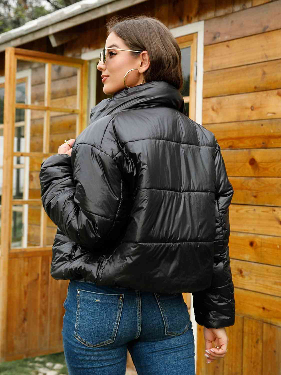 Zipped Up Puffer Jacket