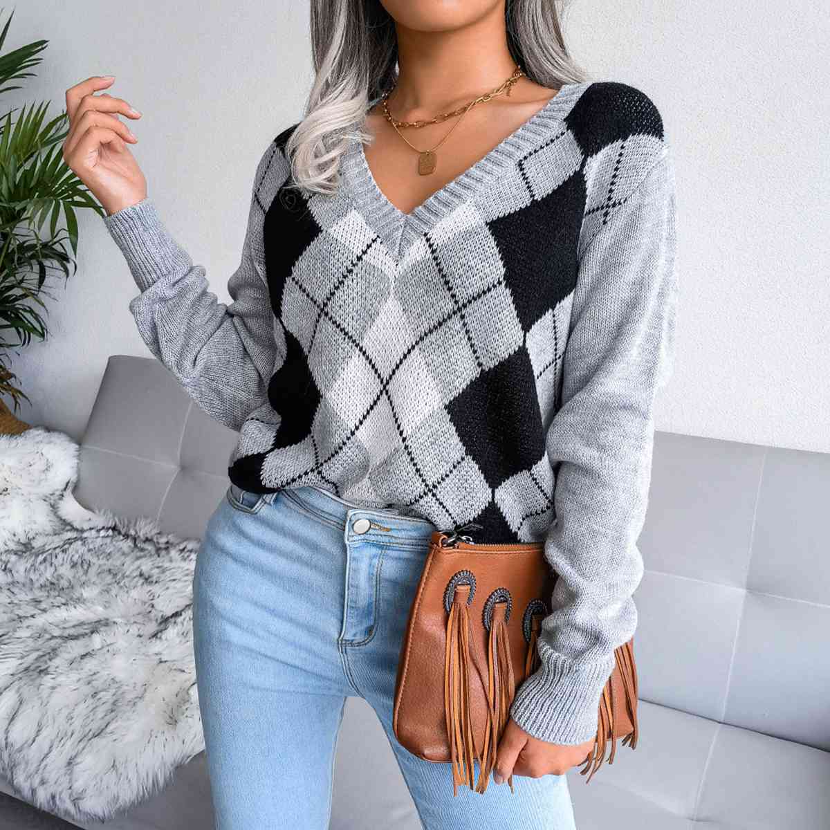 Plaid & Glad Sweater