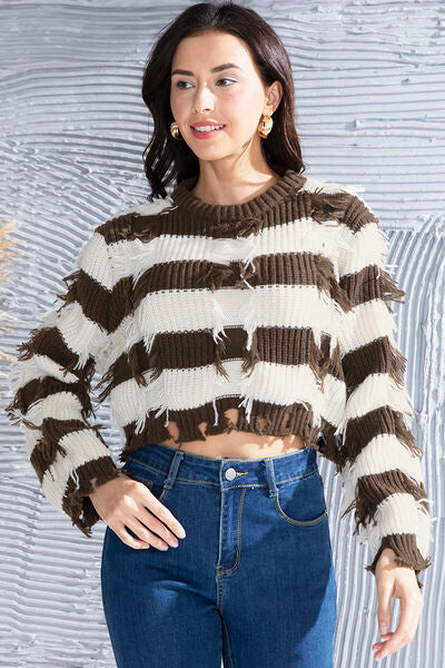 SO Fringed Sweater