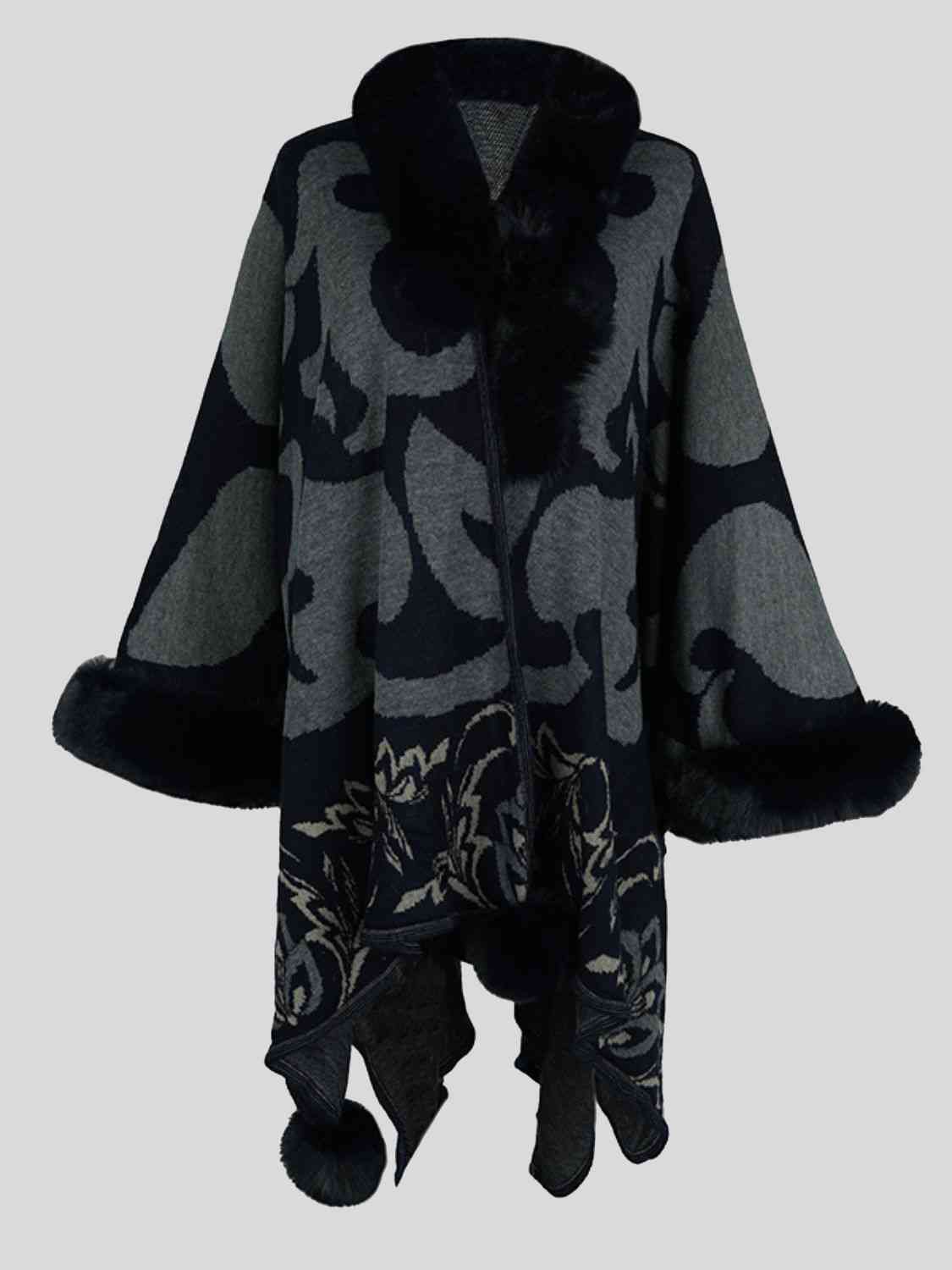 Printed Mirage Poncho