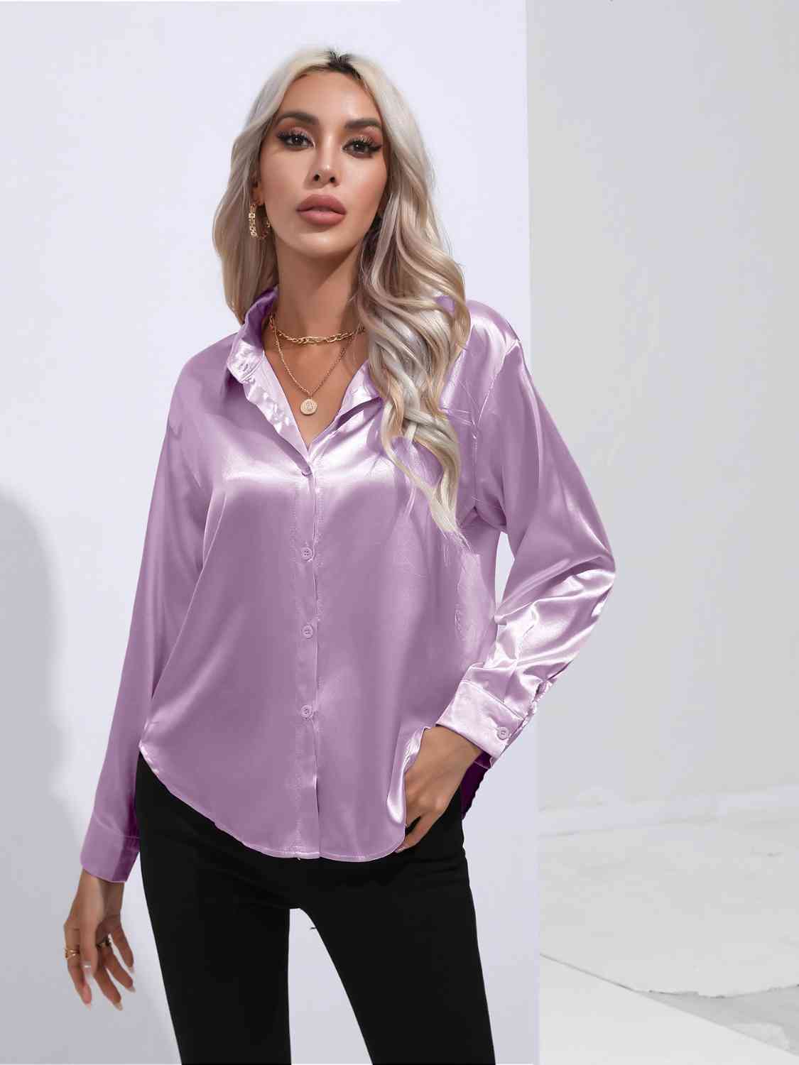 Luxe Elegance Long Sleeve Shirt