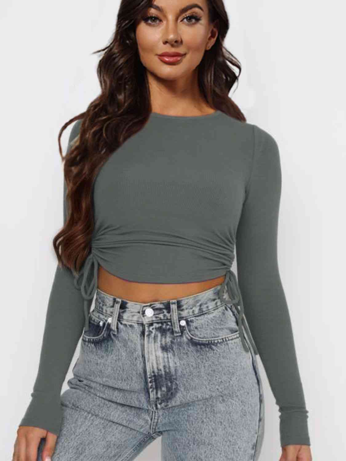 Show A Little Skin Long Sleeve Top