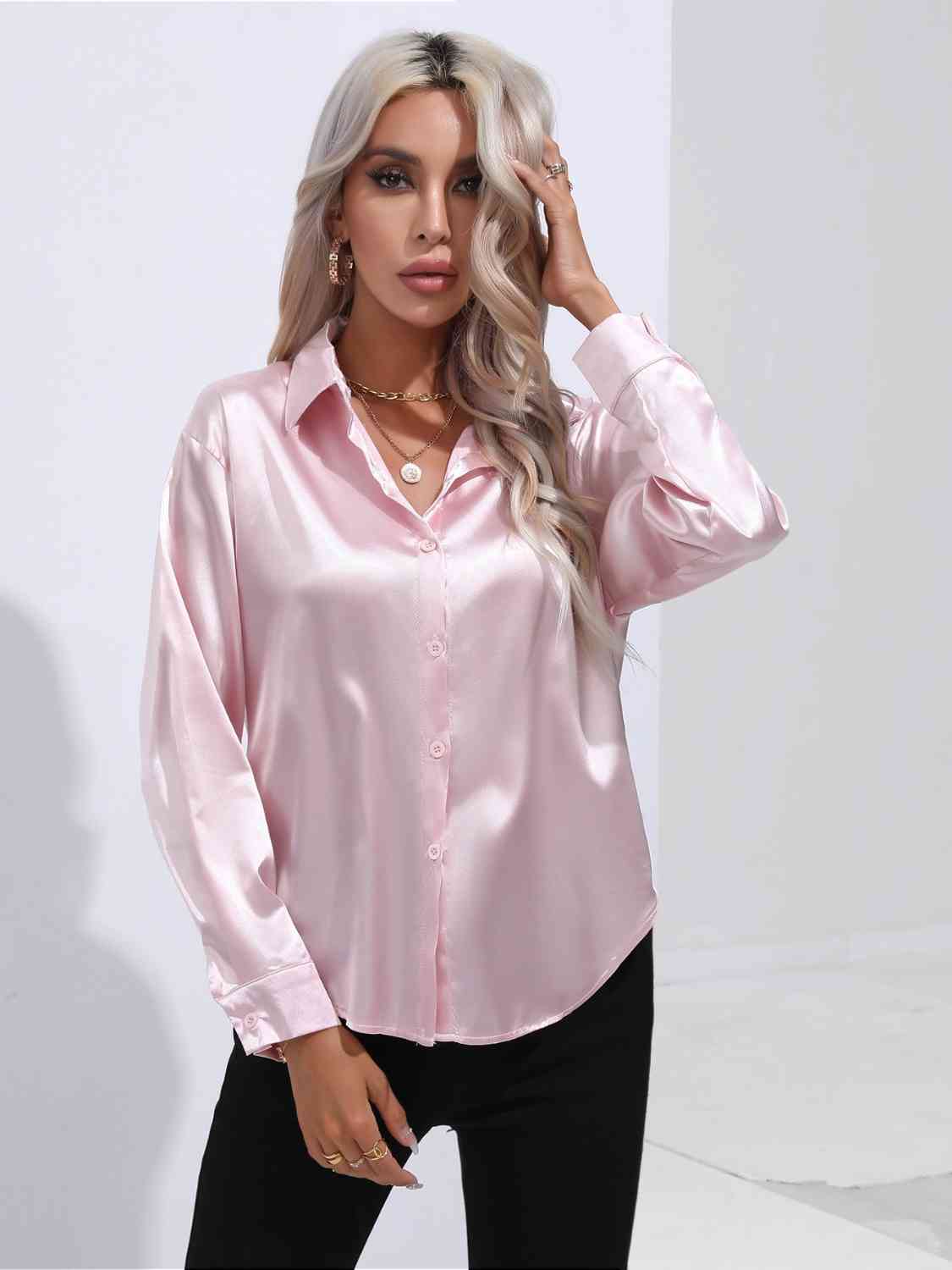 Luxe Elegance Long Sleeve Shirt