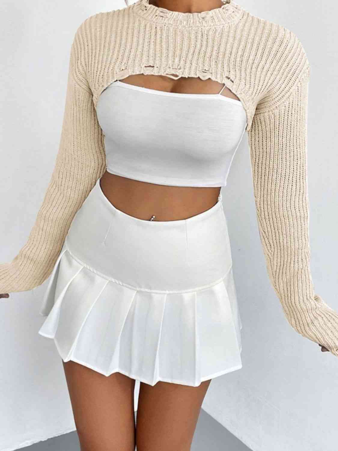 Over The Top Cropped Sweater