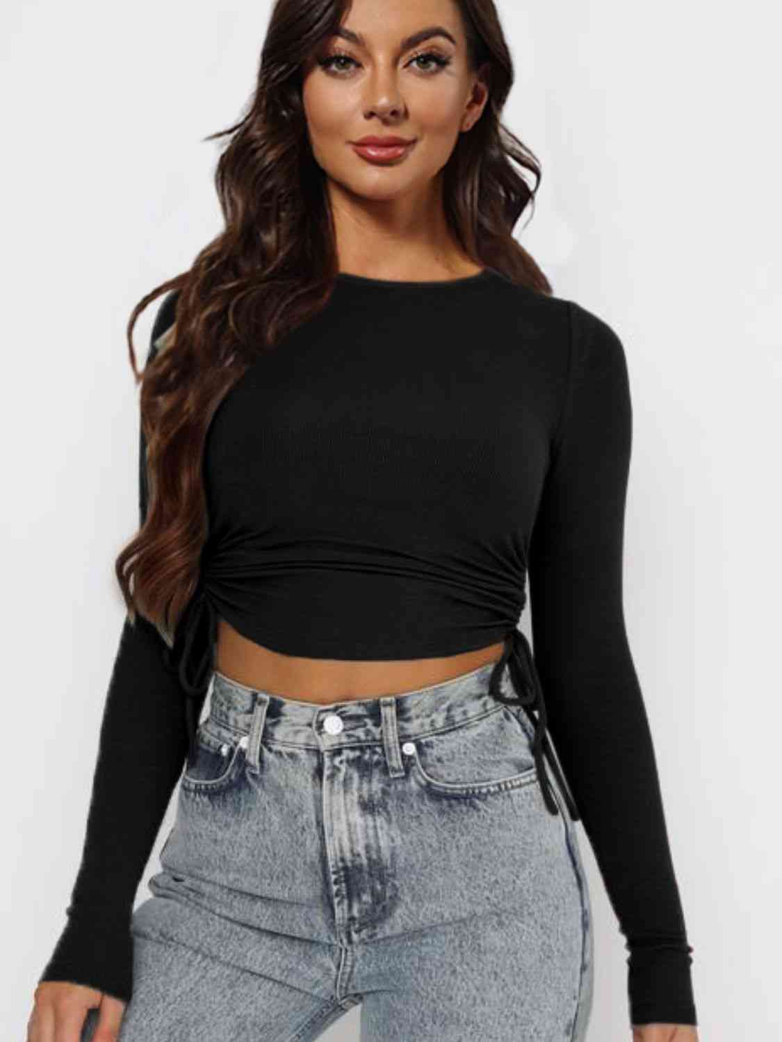 Show A Little Skin Long Sleeve Top