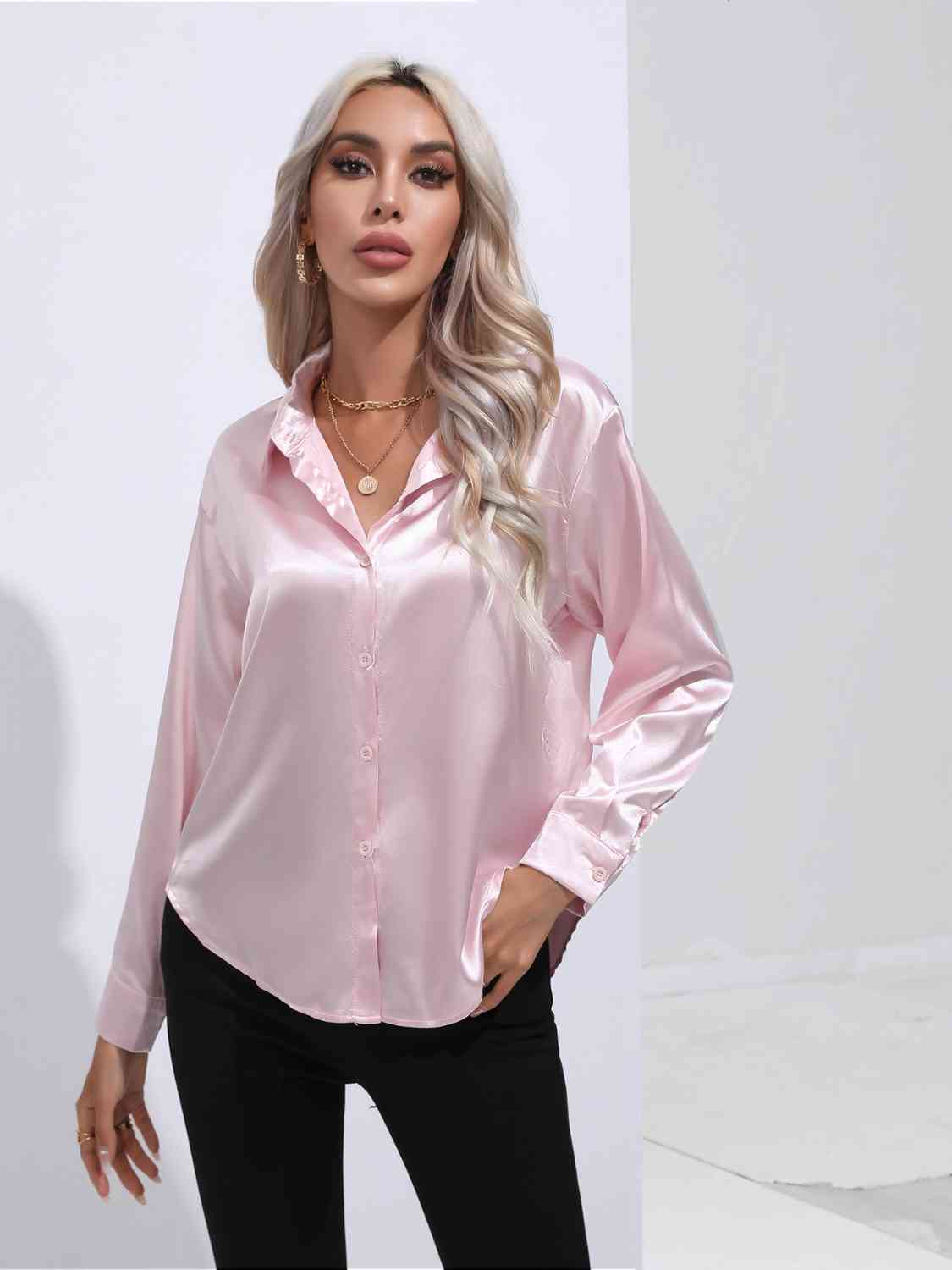 Luxe Elegance Long Sleeve Shirt