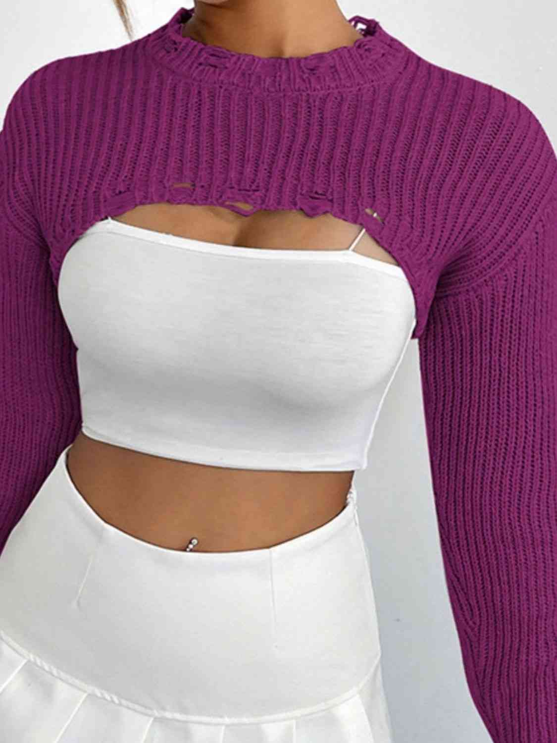 Over The Top Cropped Sweater