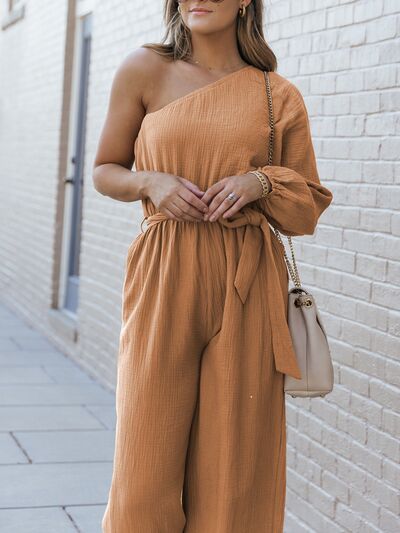 Brunched Out Tie-Waist Jumpsuit