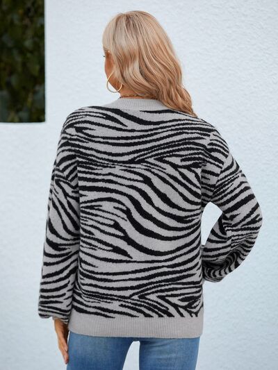 Zesty Zebra Cozy Chic Sweater