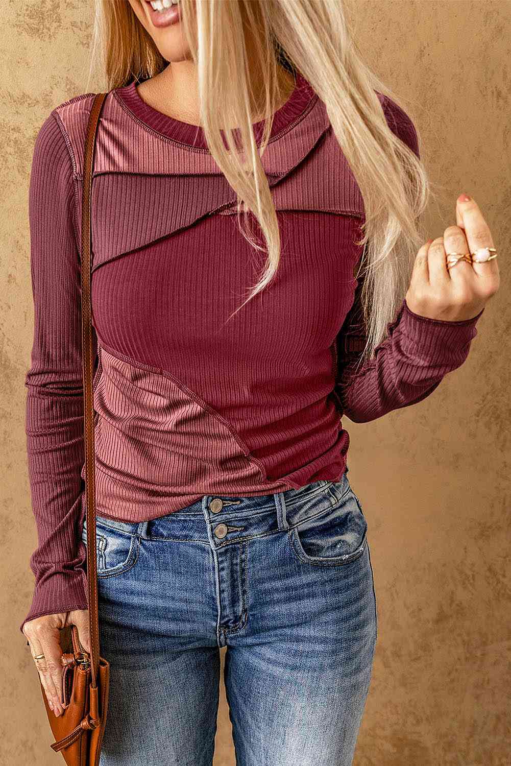 Crossed Up Long Sleeve Top