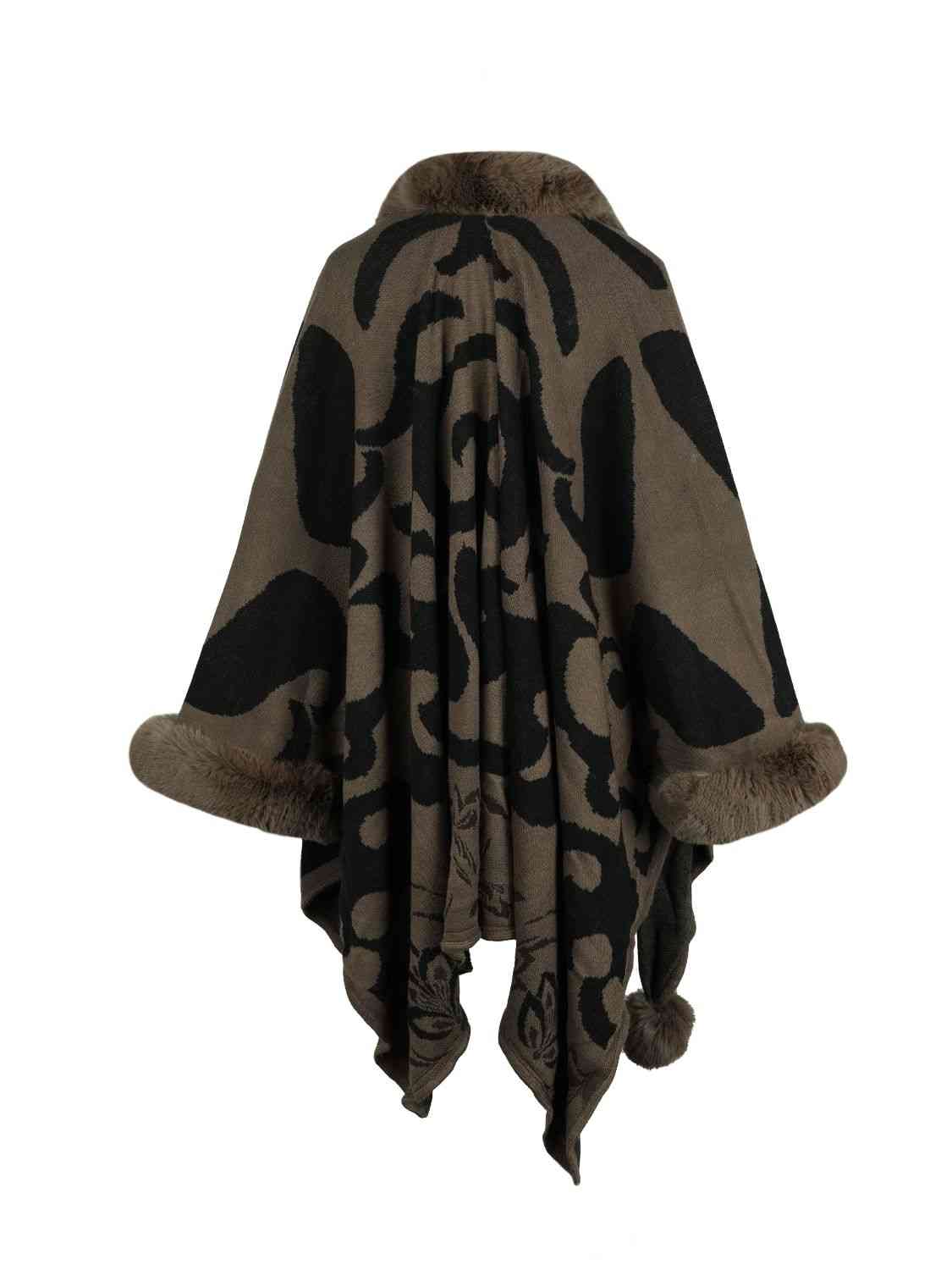 Printed Mirage Poncho