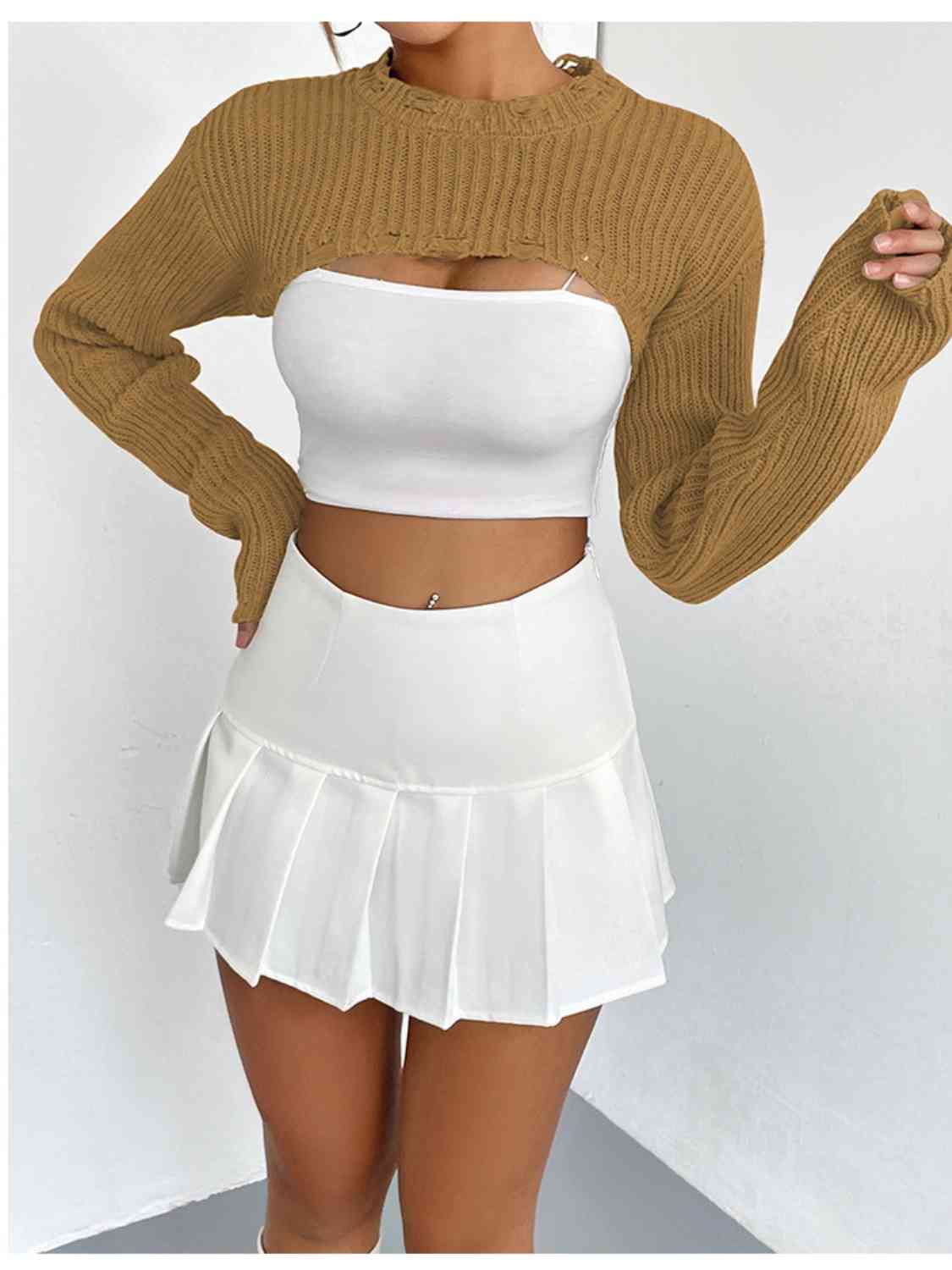 Over The Top Cropped Sweater