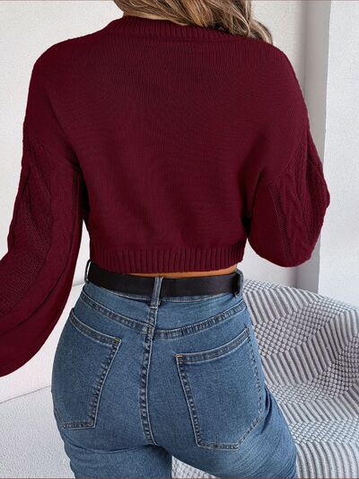 Sugar Slice Cropped Sweater