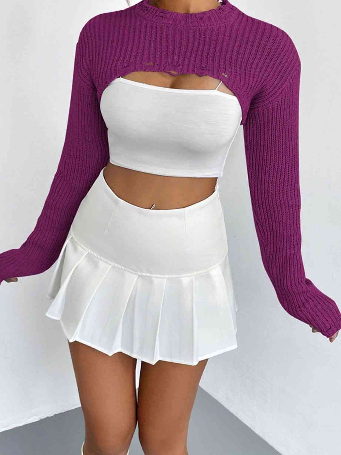 Over The Top Cropped Sweater