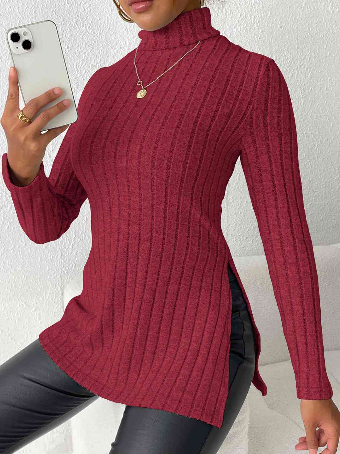 Mix It Up Turtleneck Top