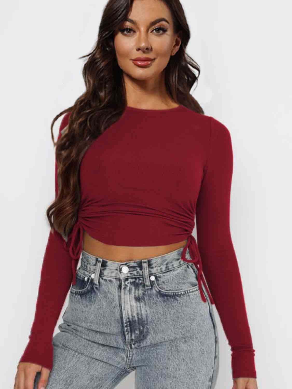 Show A Little Skin Long Sleeve Top