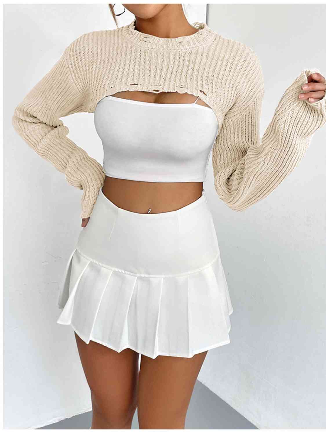 Over The Top Cropped Sweater