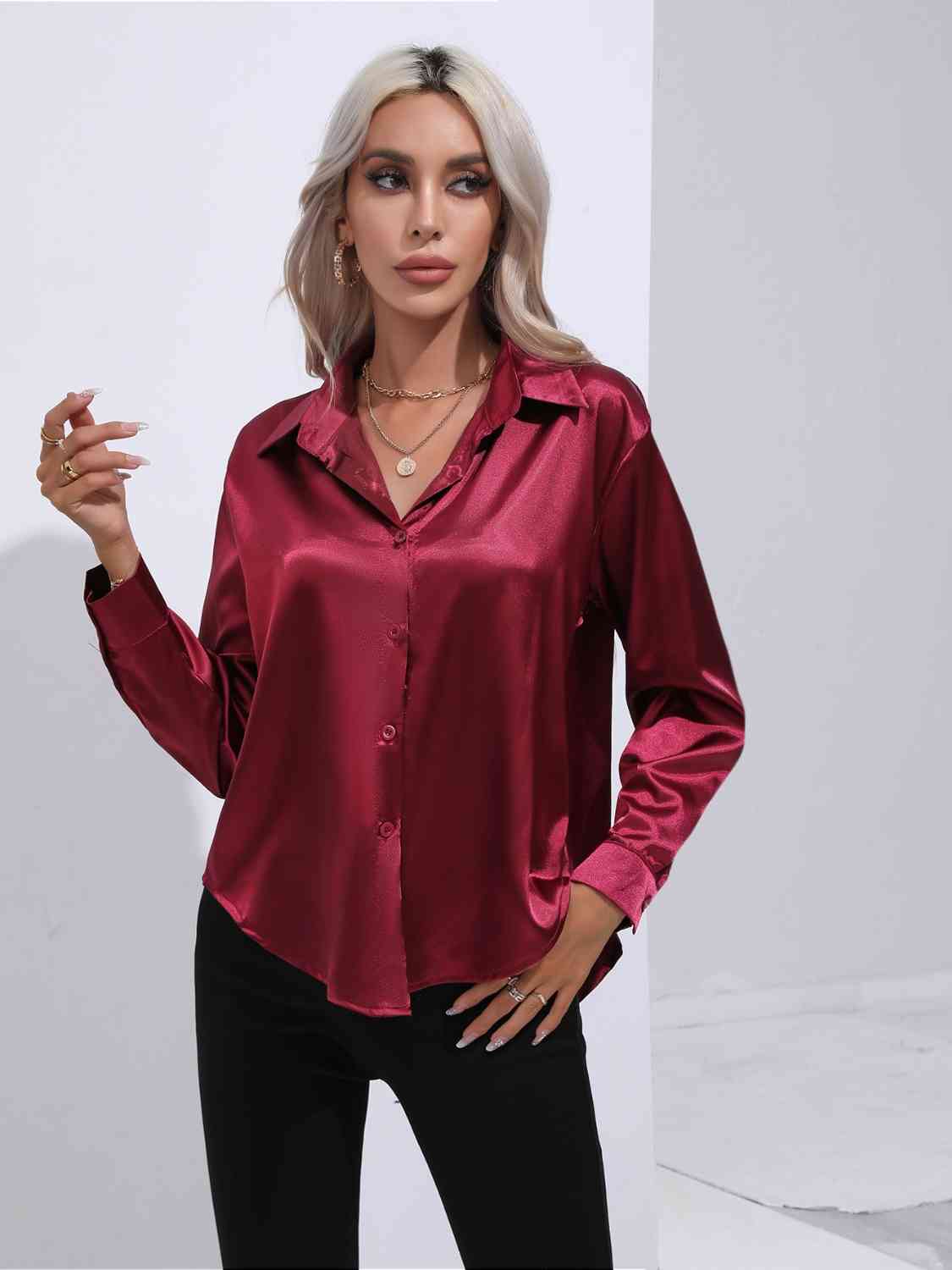 Luxe Elegance Long Sleeve Shirt